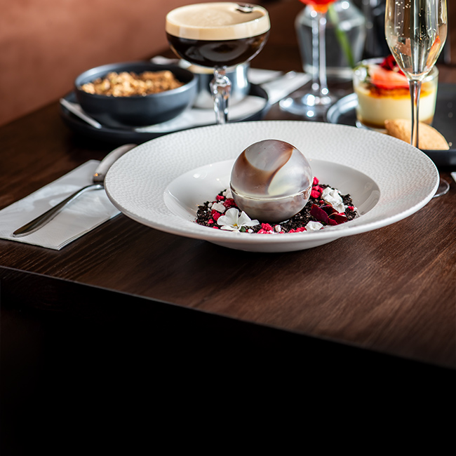 Dessert menu at The Riverside